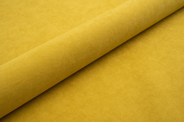 Varm olivengrøn tyk mat velour møbelstof med fleecebagside, metervare til erhverv (billede 1 af 3)