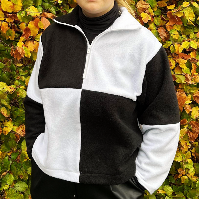 Rød polar fleece – anti-pilling, varm & let, metervare til erhverv (billede 3 af 7)
