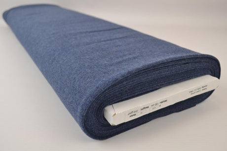 Mørk jeans melange bomuldsjersey – naturlig, åndbar & strækbar, metervare til erhverv (billede 2 af 7)