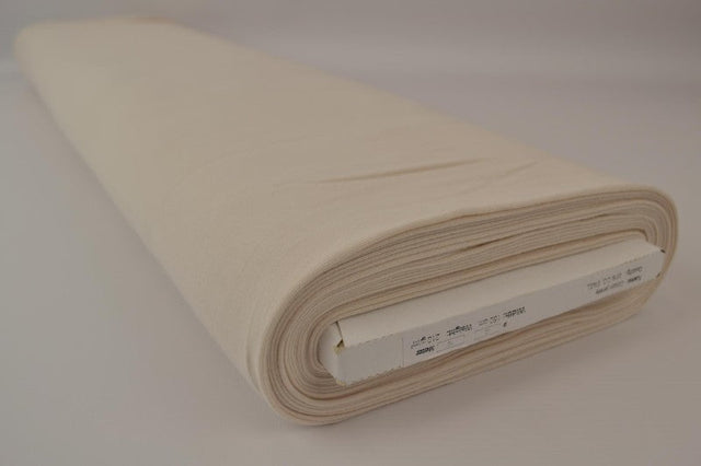 Champagne bomuldsjersey – naturlig, åndbar & strækbar, metervare til erhverv (billede 2 af 8)