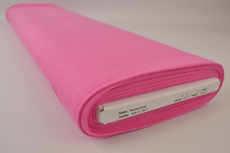 Pink viskose jersey – blød, åndbar & strækbar, metervare til erhverv (billede 2 af 4)