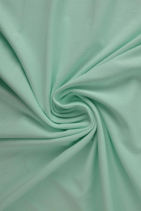 Lys mint bomuldsjersey – naturlig, åndbar & strækbar, metervare til erhverv (billede 1 af 8)