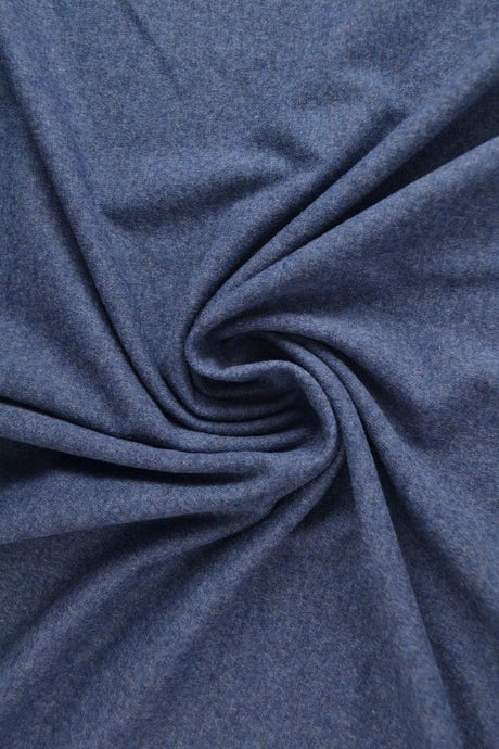 Mørk jeans melange bomuldsjersey – naturlig, åndbar & strækbar, metervare til erhverv (billede 1 af 7)