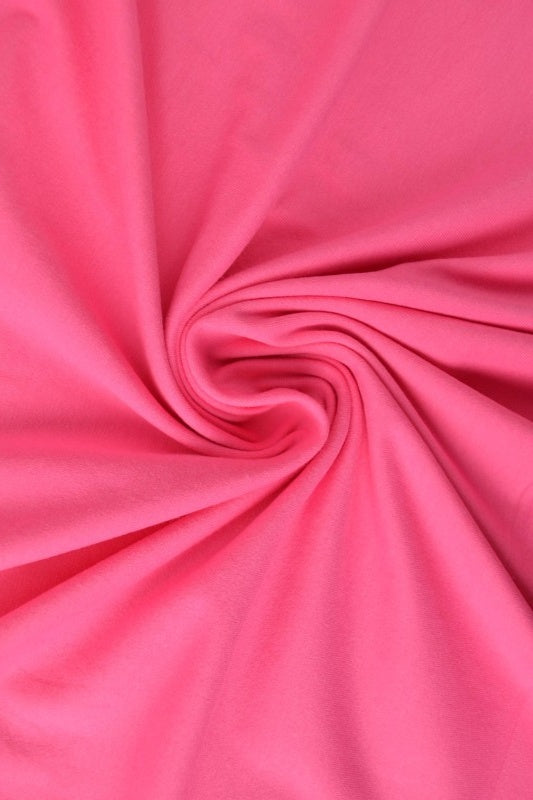 Pink bomuldsjersey – naturlig, åndbar & strækbar, metervare til erhverv (billede 1 af 8)