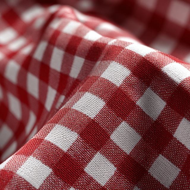 PINK 6,5 MM GINGHAM TERN – OEKO-TEX BOMULD, LET & ÅNDBAR