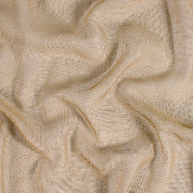 BRANDHÆMMENDE SEMI-TRANSPARENT NATUREL GARDINSTOF - BEIGE