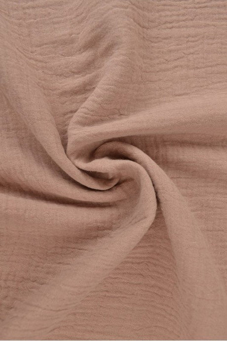 Vintage rosa double gauze musselin – blød & åndbar, metervare til erhverv (billede 1 af 5)