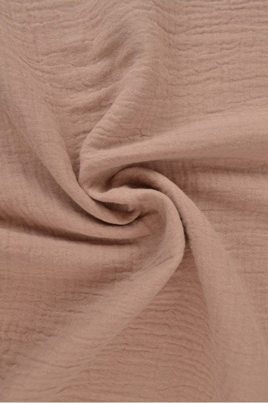 Vintage rosa double gauze musselin – blød & åndbar, metervare til erhverv (billede 1 af 5)