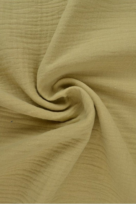Beige double gauze musselin – blød & åndbar, metervare til erhverv (billede 1 af 5)