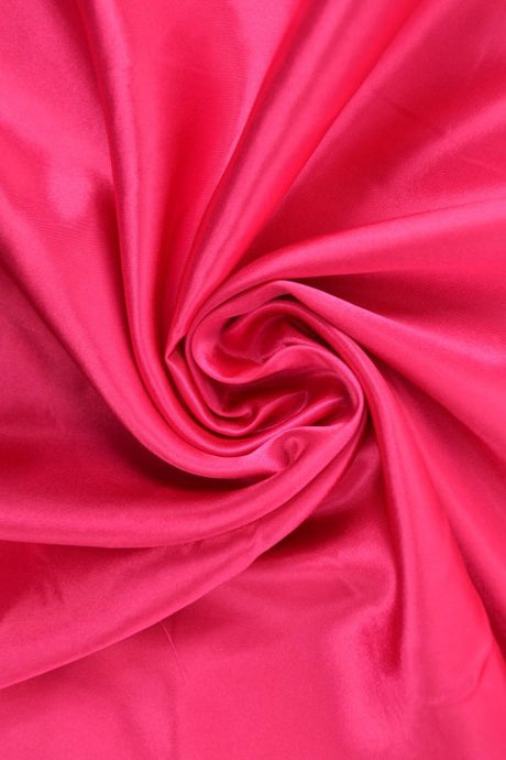 Neon pink satin stof – let & glansfuldt, metervare til erhverv (billede 1 af 5)