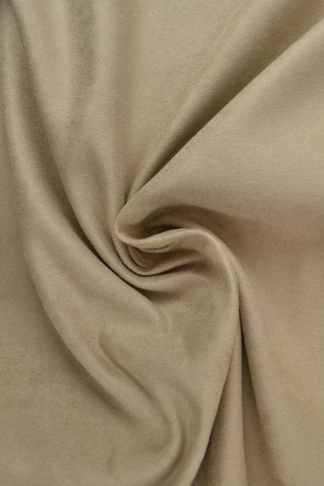 Beige imiteret ruskind – mat overflade & let pleje, metervare til erhverv (billede 1 af 7)