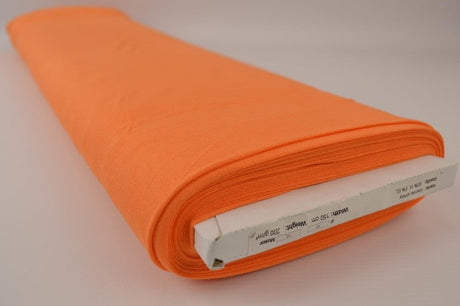 Orange viskose jersey – blød, åndbar & strækbar, metervare til erhverv (billede 2 af 4)