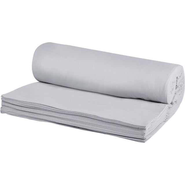 LYSEGRÅ BRANDHÆMMENDE SCENE MOLTON – 300 CM, 300 g/m² & MAT, LYS-/LYDABSORBERENDE