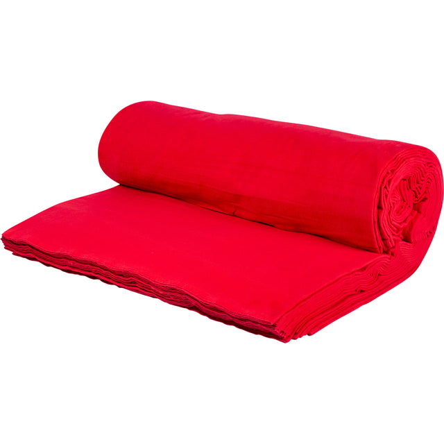 RØD BRANDHÆMMENDE SCENE MOLTON – 300 CM, 300 g/m² & MAT, LYS-/LYDABSORBERENDE
