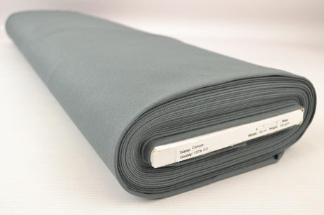GRØNGRÅ BOMULDSCANVAS – TÆTVÆVET 350 g/m², OEKO-TEX produkt