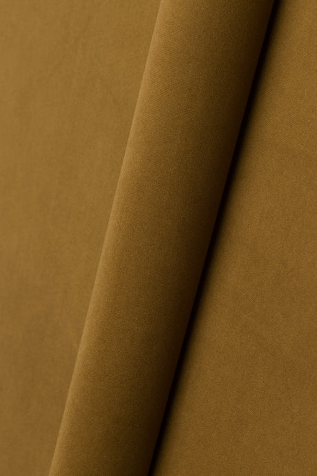 Gylden okkerbrun Casablanca møbelvelour – mikrosuede & slidstærk, metervare til erhverv (billede 1 af 5)
