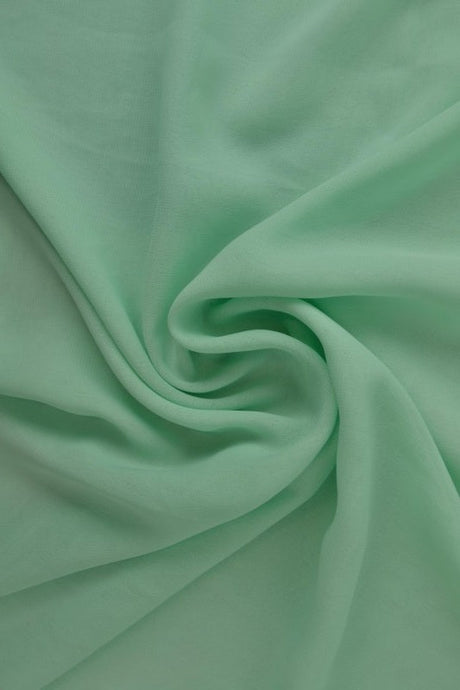 Lys mint chiffon – let, gennemsigtig & med flot fald, metervare til erhverv (billede 1 af 7)