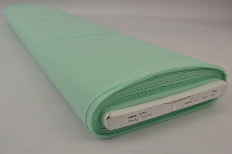 Lys mint chiffon – let, gennemsigtig & med flot fald, metervare til erhverv (billede 2 af 7)