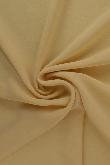 Beige chiffon – let, gennemsigtig & med flot fald, metervare til erhverv (billede 1 af 7)