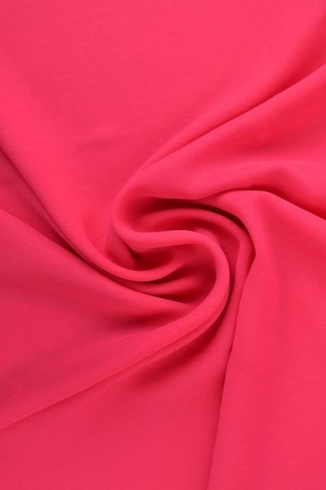 Fuchsia pink chiffon – let, gennemsigtig & med flot fald, metervare til erhverv (billede 1 af 7)