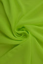 Lime grøn chiffon – let, gennemsigtig & med flot fald, metervare til erhverv (billede 1 af 7)