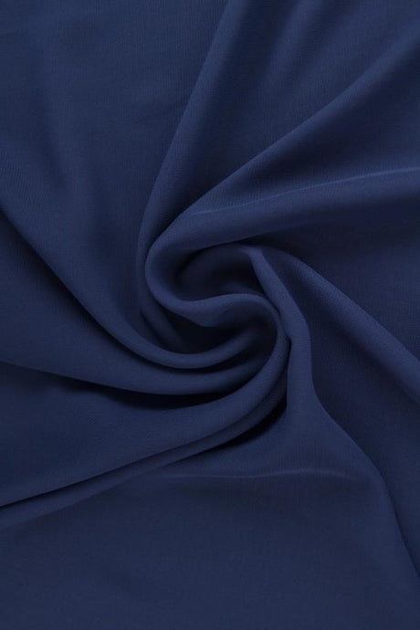 Navy chiffon – let, gennemsigtig & med flot fald, metervare til erhverv (billede 1 af 7)