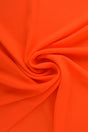 Mørk neon orange chiffon – let, gennemsigtig & med flot fald, metervare til erhverv (billede 1 af 7)