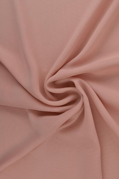 Dusky lyserød chiffon – let, gennemsigtig & med flot fald, metervare til erhverv (billede 1 af 7)
