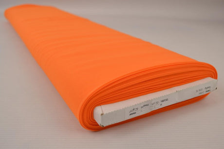 Orange chiffon – let, gennemsigtig & med flot fald, metervare til erhverv (billede 2 af 7)