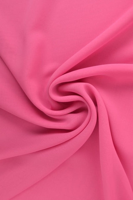 Pink chiffon – let, gennemsigtig & med flot fald, metervare til erhverv (billede 1 af 7)