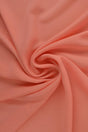 Laksefarvet chiffon – let, gennemsigtig & med flot fald, metervare til erhverv (billede 1 af 7)