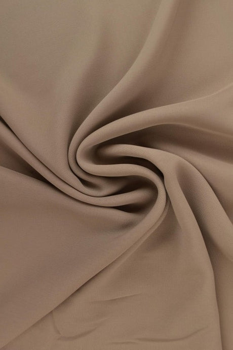 Taupe chiffon – let, gennemsigtig & med flot fald, metervare til erhverv (billede 1 af 7)