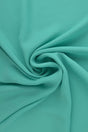 Turkis chiffon – let, gennemsigtig & med flot fald, metervare til erhverv (billede 1 af 7)