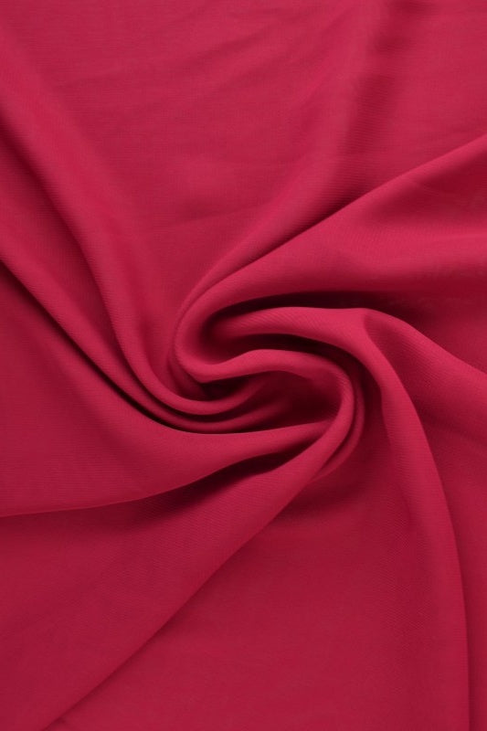 Vinrød chiffon – let, gennemsigtig & med flot fald, metervare til erhverv (billede 1 af 7)