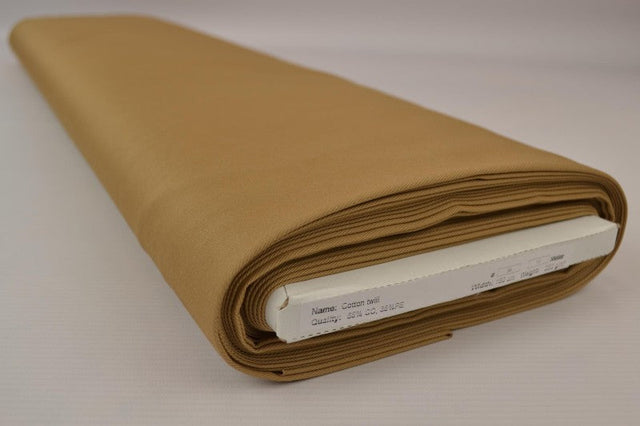 Beige bomuldstwill – kraftig & formstabil, metervare til erhverv (billede 2 af 7)