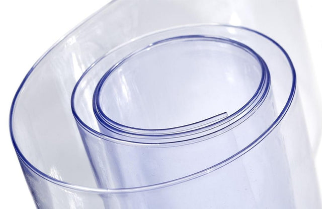 Krystal 0,65 mm gennemsigtigt vinyl kalechestof, metervare til erhverv (billede 1 af 4)