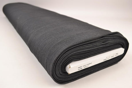 Mørkegrå uvasket denim med stræk – 370 g/m², metervare til erhverv (billede 2 af 9)