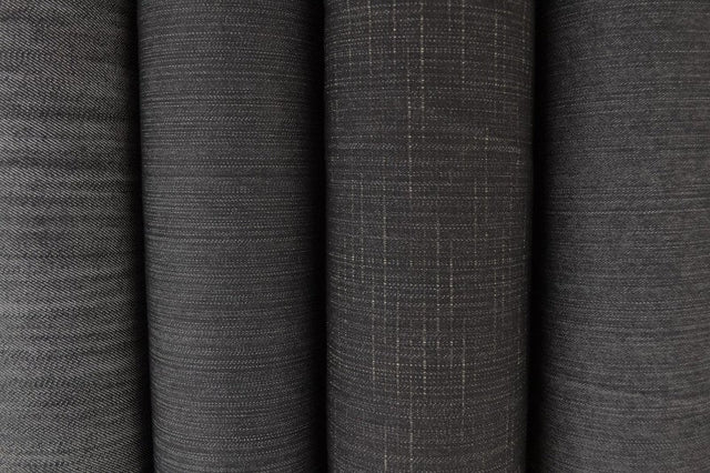 Antracit uvasket denim med stræk – 370 g/m², metervare til erhverv (billede 4 af 9)
