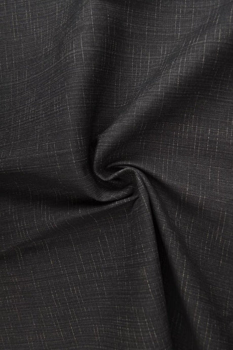 Sortmeleret uvasket denim med stræk – 370 g/m², metervare til erhverv (billede 1 af 9)