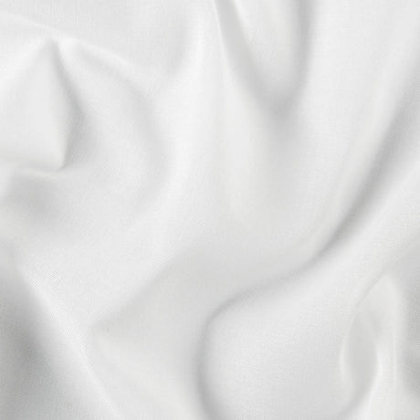 BRANDHÆMMENDE SEMI-TRANSPARENT ETAMINE GARDINSTOF - HVID