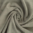 Sølvgrå bomulds jacquard - vaffelstruktur med blomstermotiv, metervare til erhverv (billede 1 af 5)