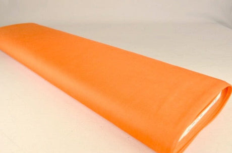 Orange charmeuse foer med stræk, metervare til erhverv (billede 2 af 2)
