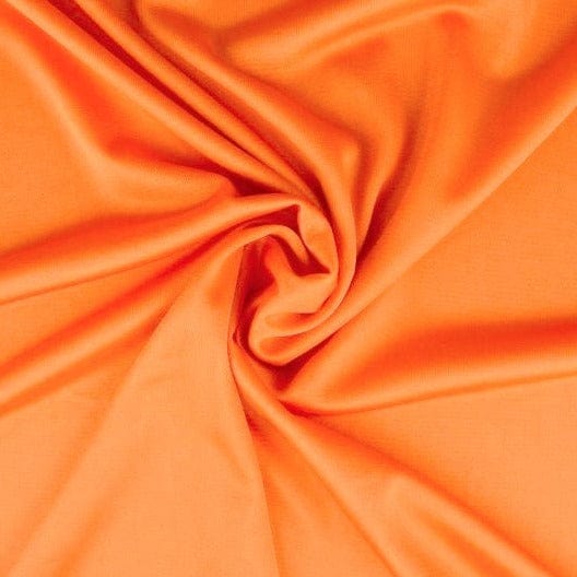 Orange charmeuse foer med stræk, metervare til erhverv (billede 1 af 2)