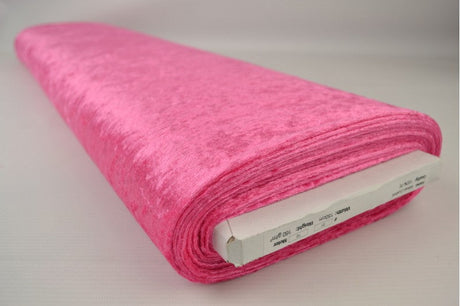 Fuchsia nervøs velour – strikket, strækbar & glansfuldt fald, metervare til erhverv (billede 2 af 7)