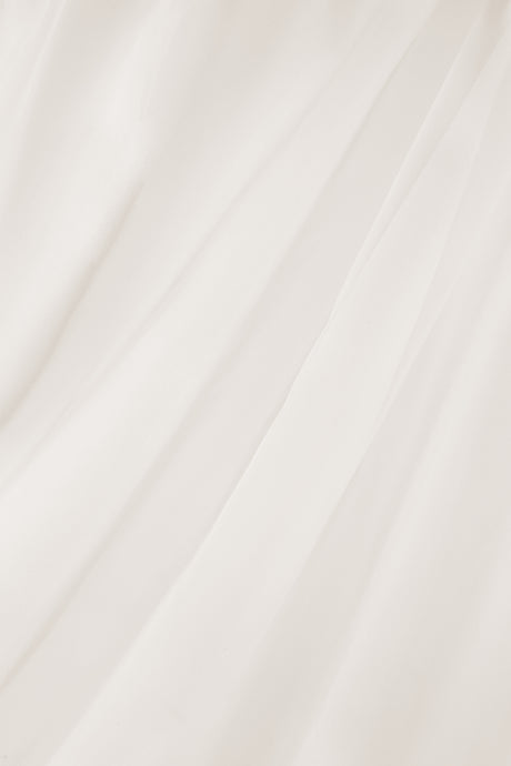 Semi-transparent voile til gardiner - råhvid, metervare til erhverv (billede 1 af 2)