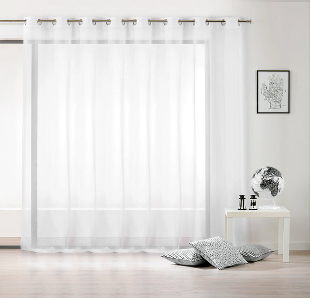 Brandhæmmende semi-transparent voile til gardiner — stemningsbillede