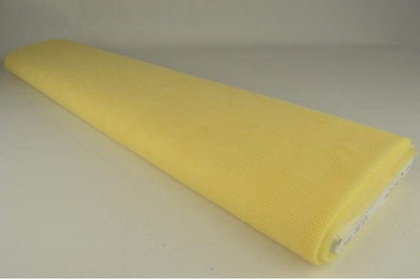 Pastelgul stift tyl – let & formfast netstof, metervare til erhverv (billede 2 af 8)