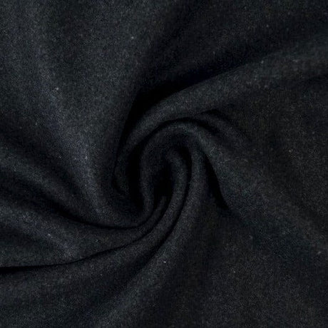 Antracite slidstærk og blød uld/polyester stof, metervare til erhverv (billede 1 af 4)