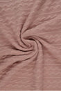 Gammelrosa jacquard-kabelstrik, metervare til erhverv (billede 1 af 2)