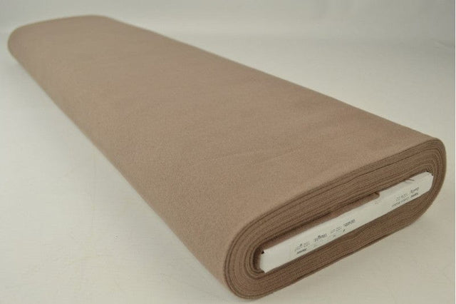 Taupe bomuldsflannel – blød børstet overflade & naturlig, metervare til erhverv (billede 2 af 6)